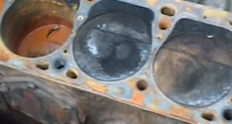 Crank over a rusty seized engine